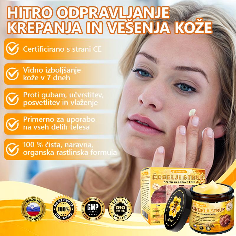 👩‍⚕️Sinvie® krema s čebeljim strupom | 50 ml | Profesionalna formula za nego in obnovo kože