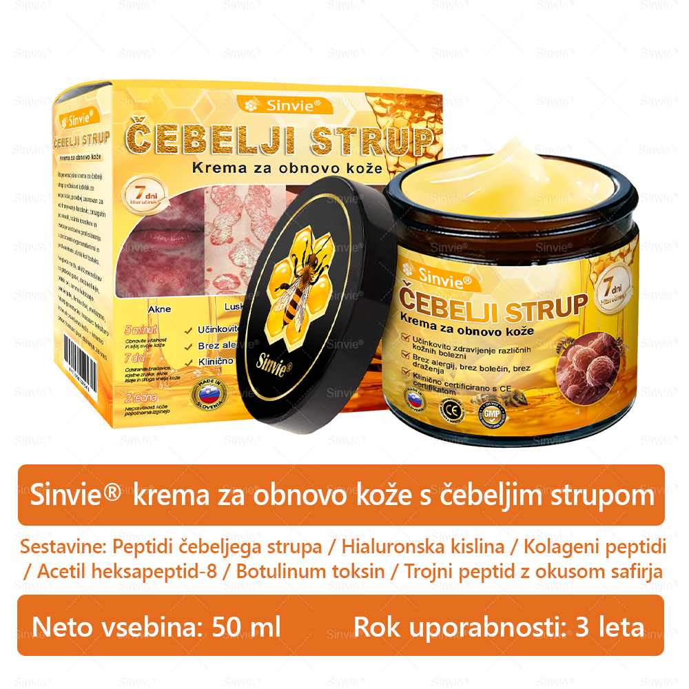 📢Sinvie® krema s čebeljim strupom | 50 ml | Profesionalna formula za nego in obnovo kože