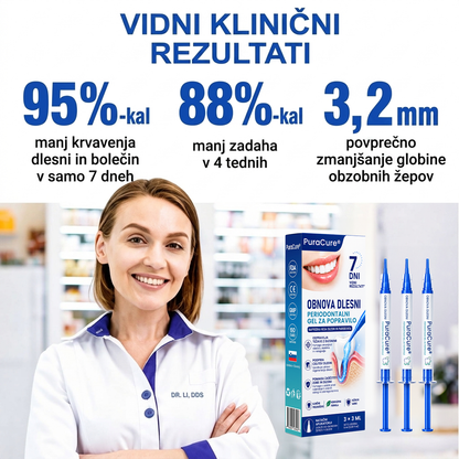 🇸🇮👨‍⚕️✅🦷 PuraCure® OBNOVITVENI GEL ZA DLESNI – Parodontalni obnovitveni gel🧂