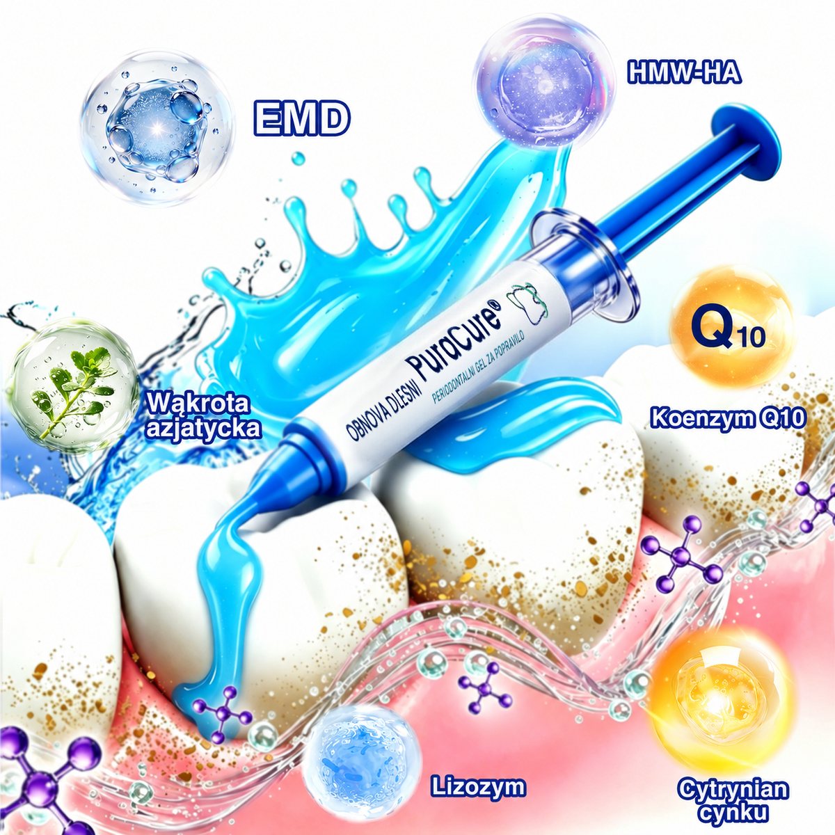 🇸🇮👨‍⚕️✅🦷 PuraCure® OBNOVITVENI GEL ZA DLESNI – Parodontalni obnovitveni gel🧂