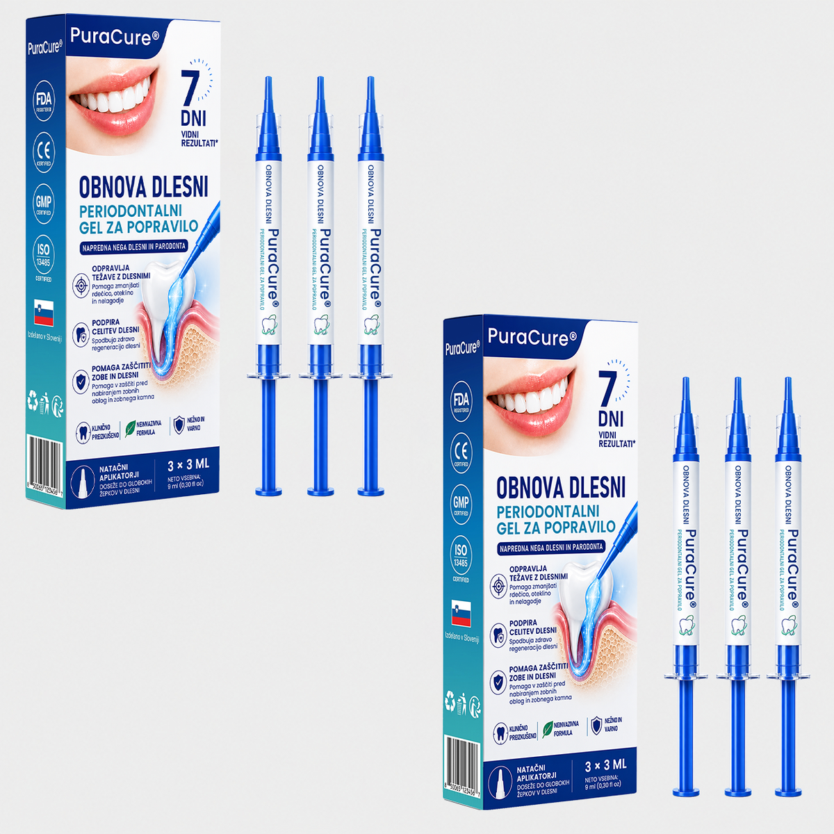 🇸🇮👨‍⚕️✅🦷 PuraCure® OBNOVITVENI GEL ZA DLESNI – Parodontalni obnovitveni gel🧂