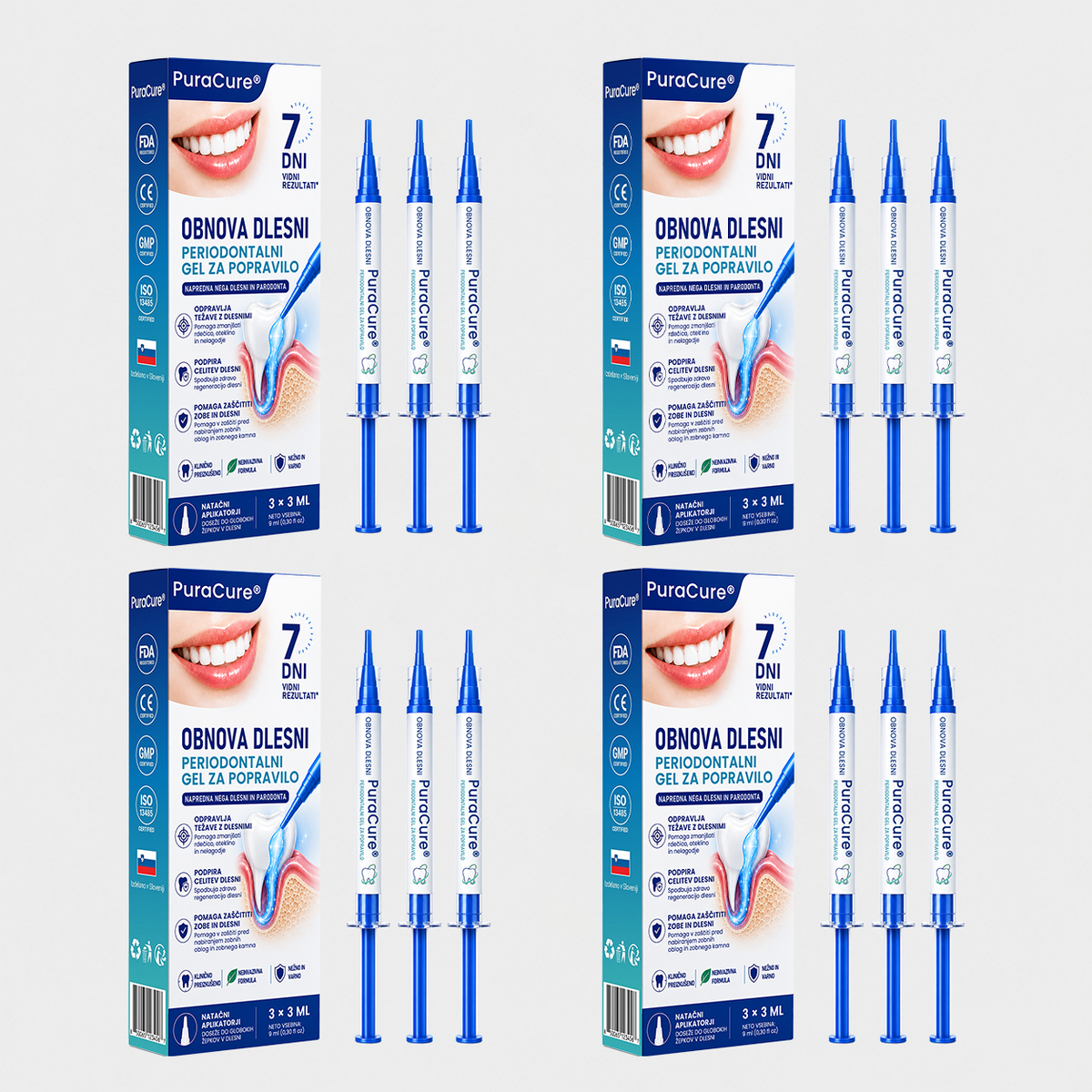 🇸🇮👨‍⚕️✅🦷 PuraCure® OBNOVITVENI GEL ZA DLESNI – Parodontalni obnovitveni gel🧂